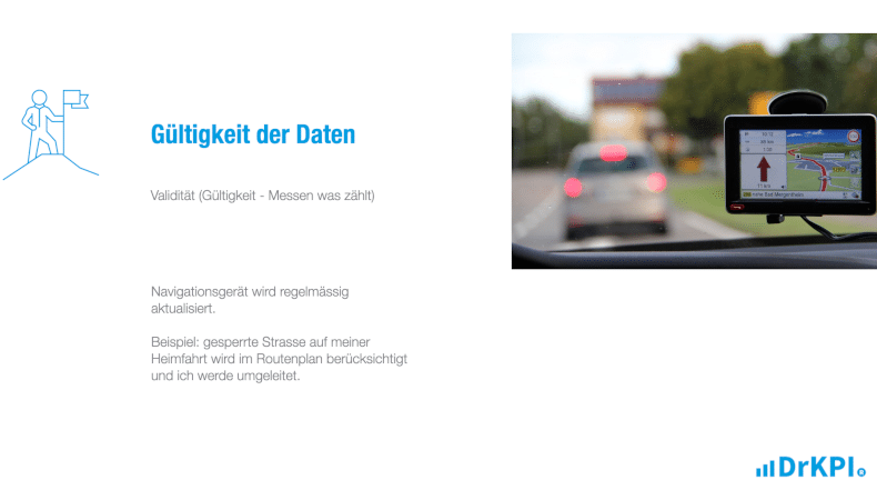 Validität der Daten: Regelmässige Updates sichern mir das Umfahren von neuen Baustellen bei der Heimfahrt heute Abend.
