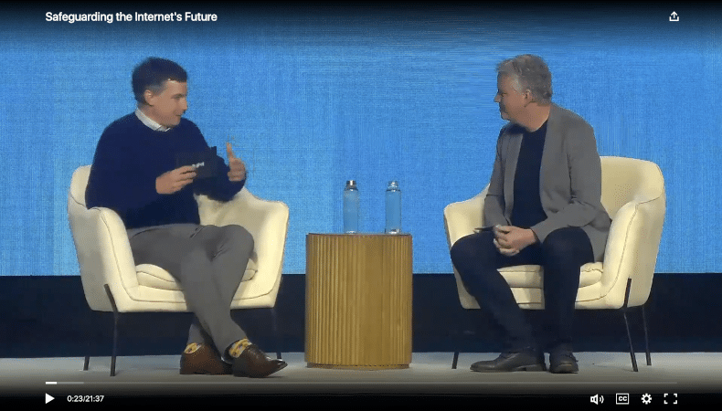 Matthew Prince, CEO von Cloudflare, diskutiert mit WIRED-Journalist Brian Barrett über KI, Datenzugang und die Zukunft des Internets.